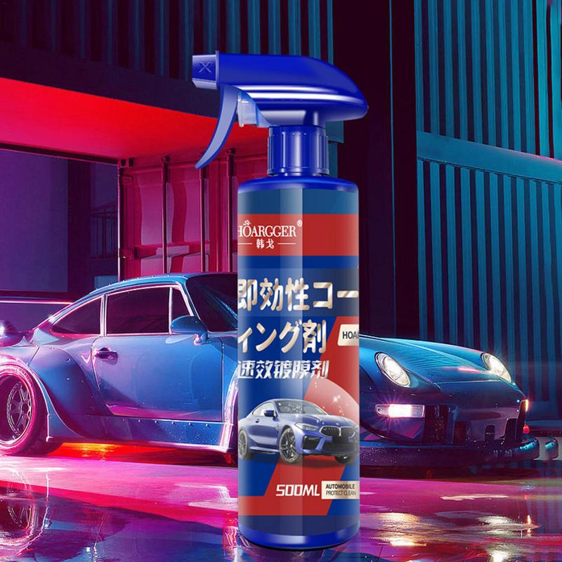 3 In 1 Ceramic Coating Spray High Protection Car Shield Coating 500ml Clear Coat Spray Paint Car Parts And Repair Refinishing