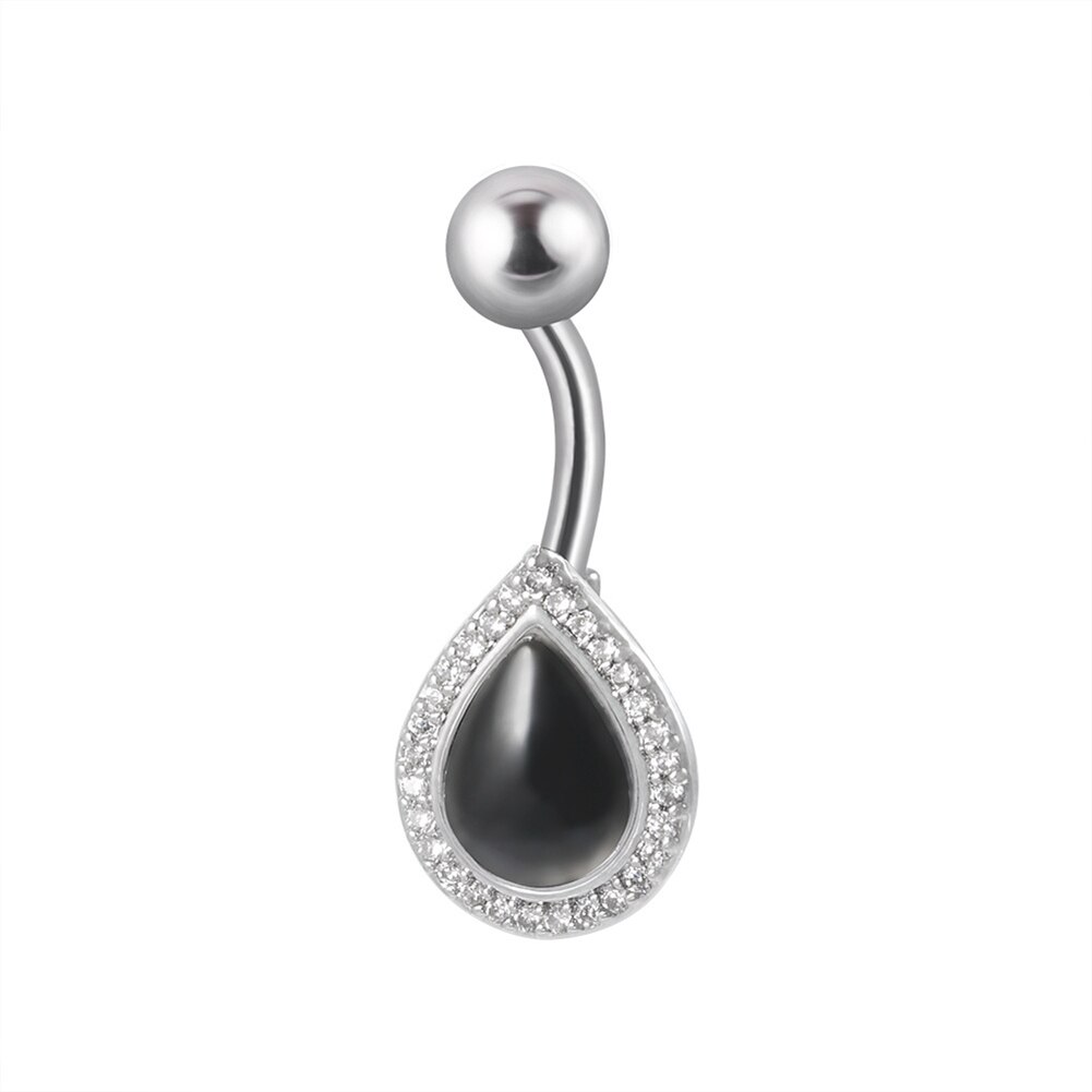 Crystal Zircon Piercing Belly Button Rings for Women Girls Navel Ring Bar Drop Dangle Body Belly Navel Jewelry Snake Piercings