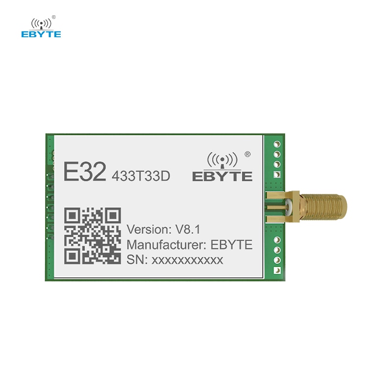 SX1278 LoRa Spread Spectrum Module 433MHz EBYTE E32-433T33D Long Disctance 16km 33dBm SMA-K DIP UART Air-Wake up Wireless Module