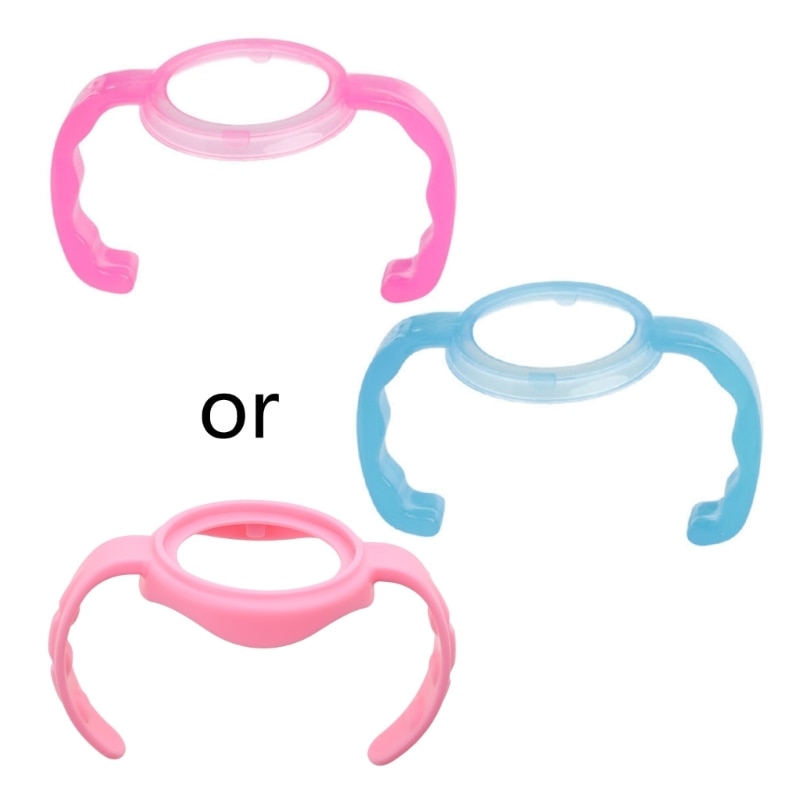 Baby Feeding Bottle Trainer Easy Grip Plastic Handles Holder Bottle Handle Grip Small Hand Gripping