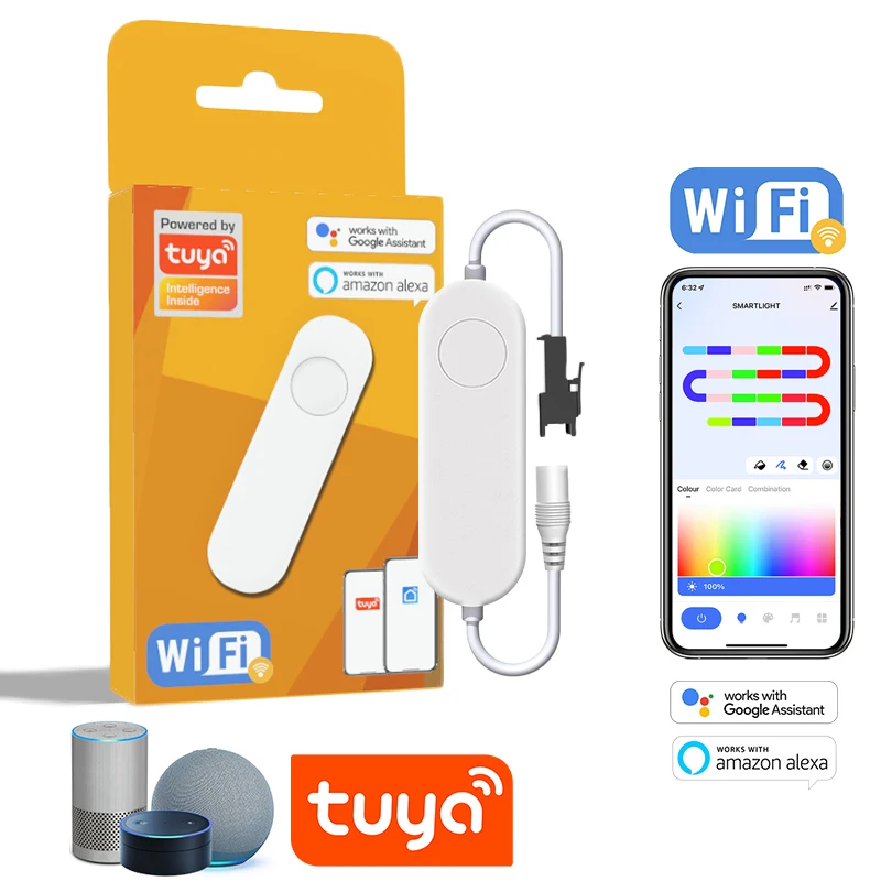 TUYA Addressable Controller WIFI RGBIC Dimmer 12-24V Smartlife Controller For WS2811 1603 Strip Work