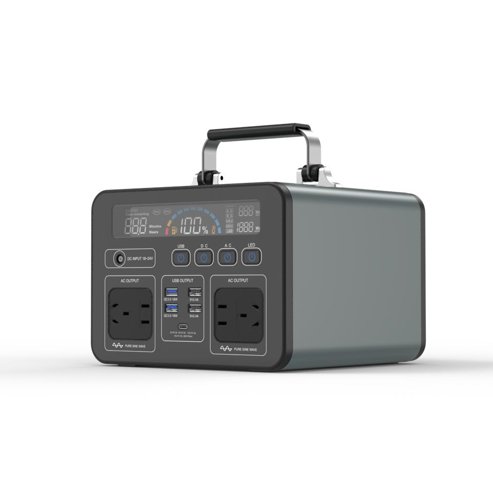 UAW500/1000W Hot Sale Portable Solar Generator Outdoor & Home Camping Use Power Station Automobile Lithium Battery German St