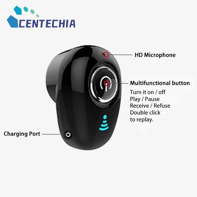 Handsfree Mini Earphone Stereo In-ear Tws Headset Noise-reduction Wireless Earbuds For Xiaomi Huawei For Android Ios