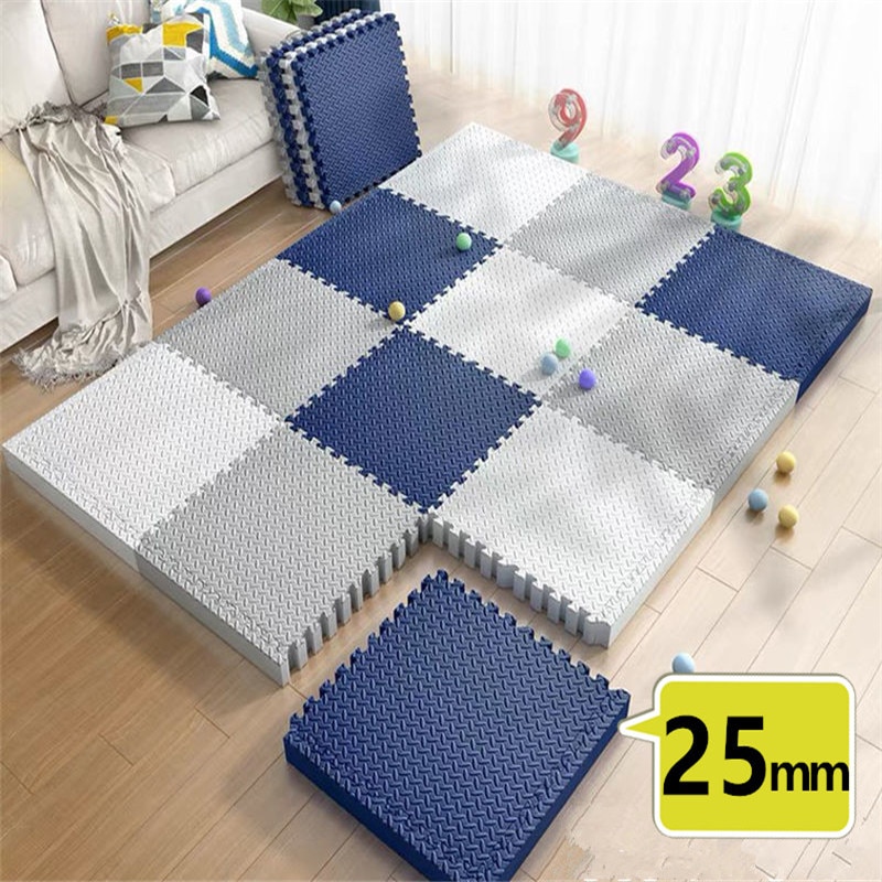 Tatame Play Mats 8PCS Baby Mat 30x30cm Thick 2.5cm Baby Game Mat Tatames Foot Mat Floor Mat Puzzle Mat Playmat Baby Playroom Mat