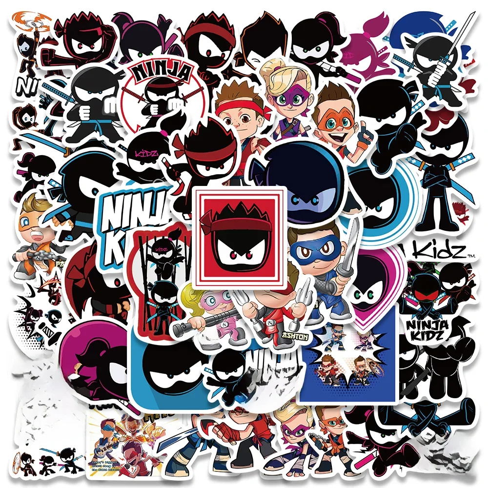 50PCS Ninja Kidz Cool Game Anime Stickers for Scrapbook Motorcycle Skateboard Bike Laptop Phone