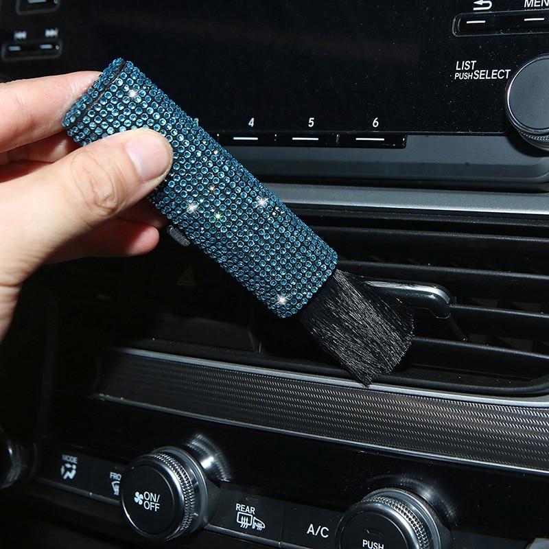 Car Cleaning Brush Air Conditioner Computer Cleaning Brush Telescopic Keyboard Plastic Handle Wool Small Brush