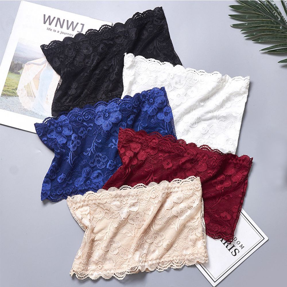 Lingerie Bralette Brasserie Sexy Lace Underwear Tube Top Off Shoulder Strapless Bras