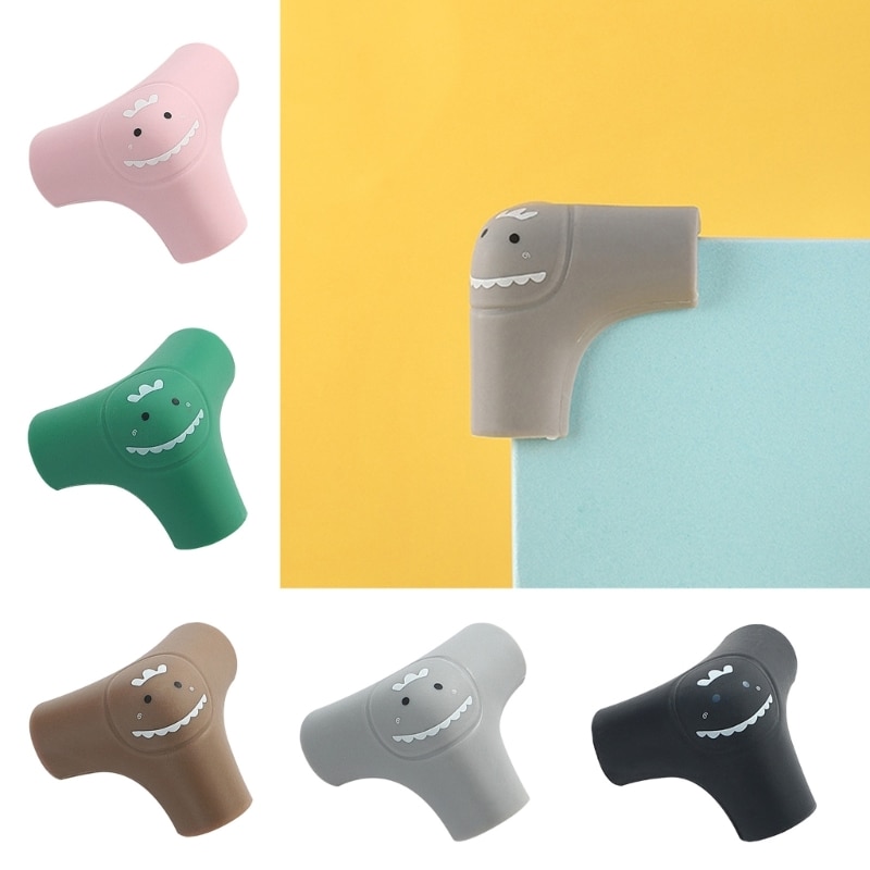 Corner Protectors for Kid Table Corner Protectors Self-Adhesive Silicone Cartoon Child Safety Protective Covers 4-Pack