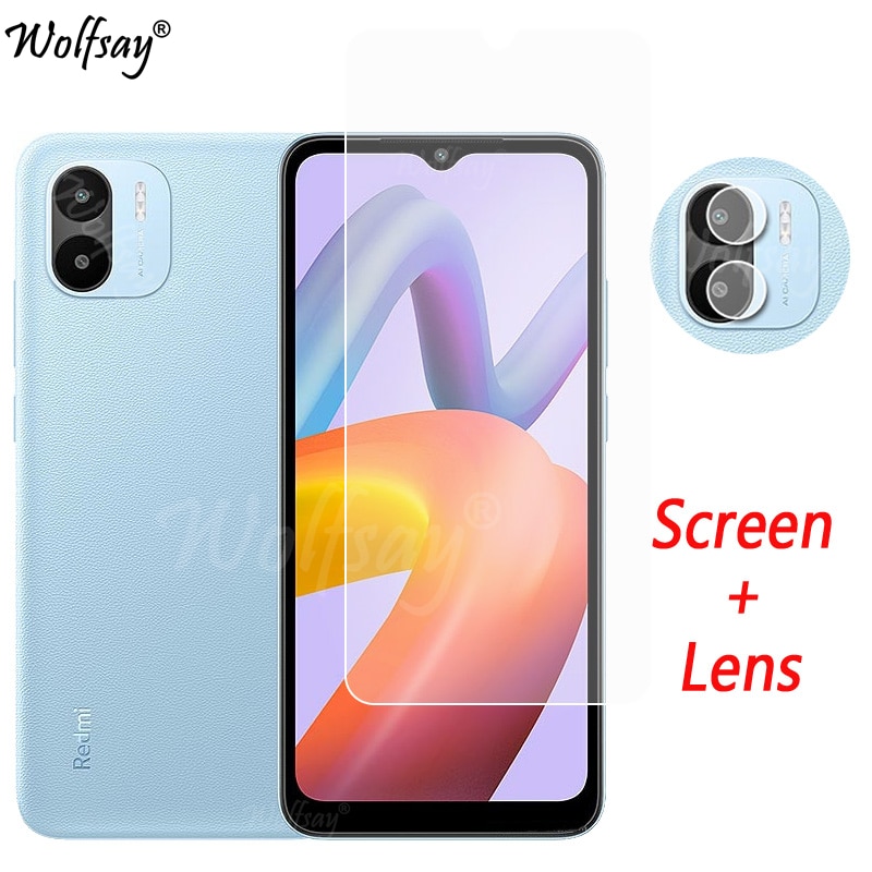 Camera Lens Protector For Xiaomi Redmi A2 Screen Protector Tempered Glass For Redmi A2 A1 Plus Glass For Redmi A2 Glass 6.52inch