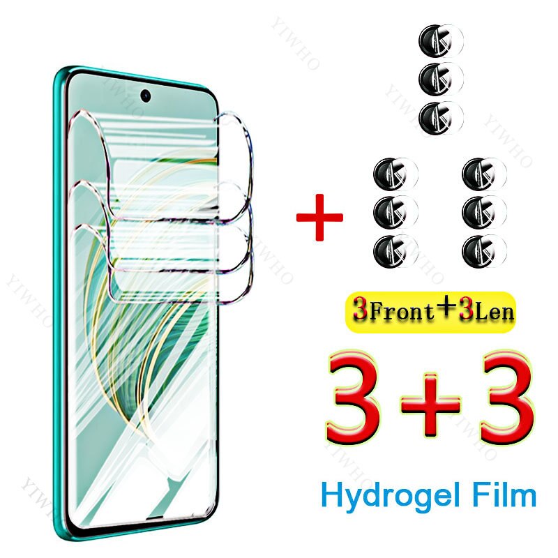 6in1 Screen Protectors HD Hydrogel Film Camera Lens for Huawei Nova 10z for Nova9 Nova10 Nova10 Z Cover Screen Protection Glass