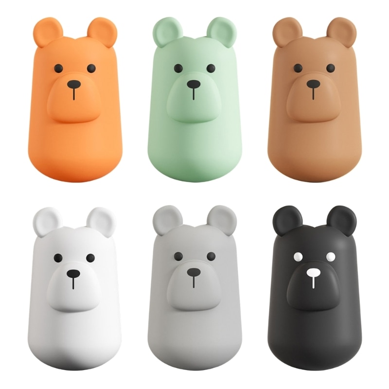 67JC Children Edge Bumpers Corner Protector for Baby Cartoon Bear Safety Proofing Chair Corner Bumper Desk Corner Guards 2PCS