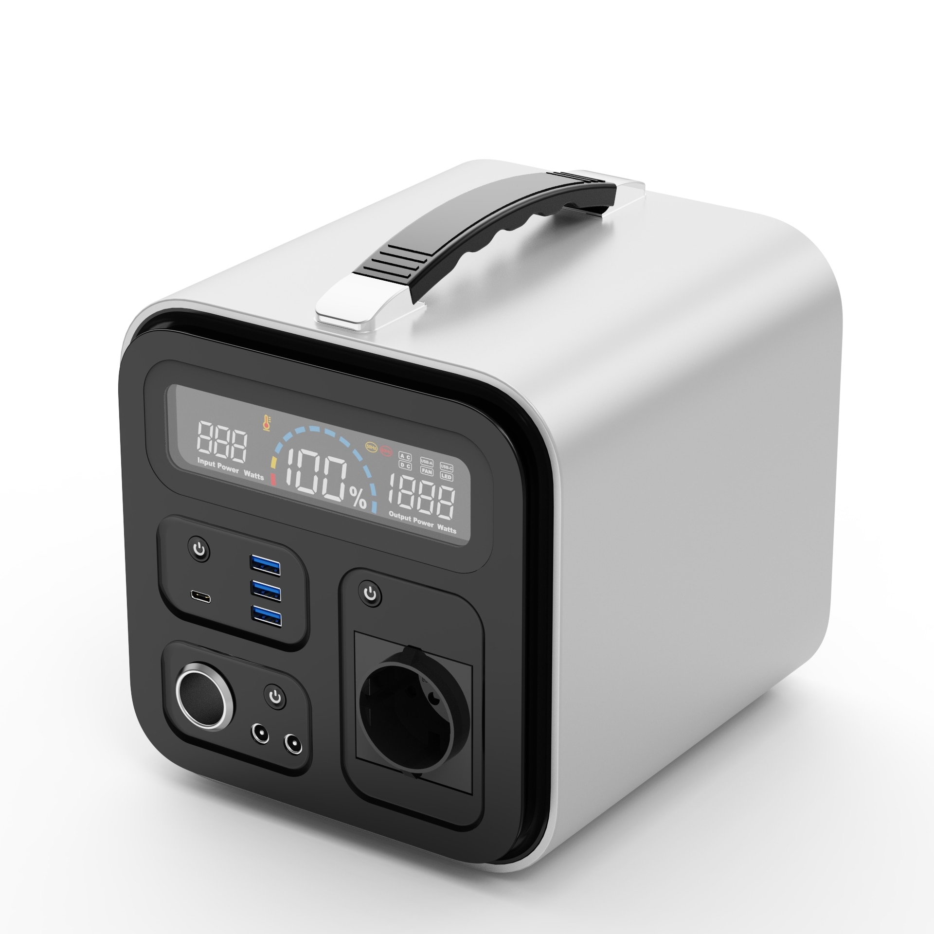 UAF500/1100W Portable Solar Generator Outdoor Home Use Power Station Automobile Lithium Battery German Stock Power Bank