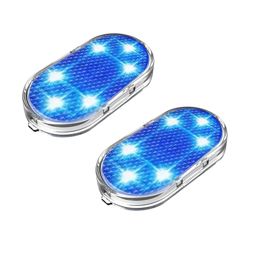 2pcs Car Led Reading Lamp Touch Sensor Multicoloured Interior Lighting Lamp Usb Rechargeable Roof Emergency Light