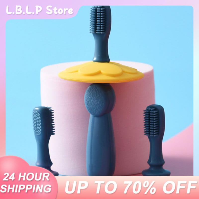 Deep Cleaning Baby Silicone Toothbrush Food-grade Silicone Infant Toothbrush Clean And Safe Baby Cleaning Brush Childrens Gift