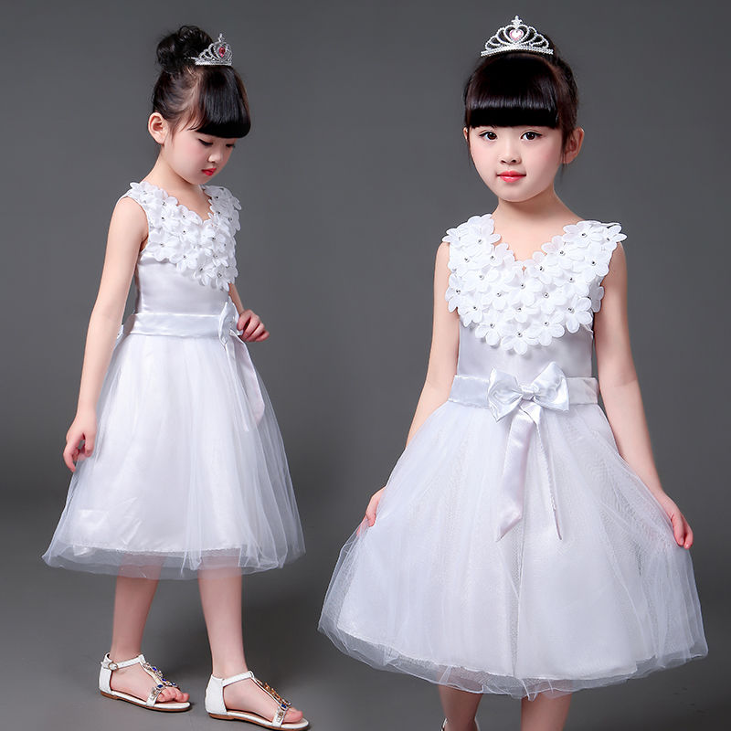Girls Dresses for Kids 2023 Summer New Party Clothes 12 Years Princess Ball Party Girl Flowers Dress Korean Children's Clot