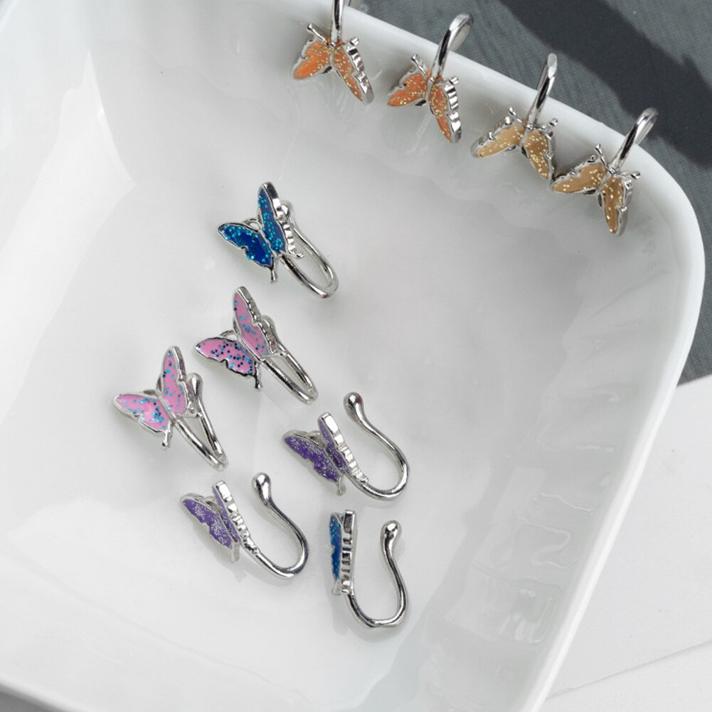 2023 New Non-perforated U-shaped Nose Clip, Fake Nose Piercing Jewelry Butterfly Rings Fashion Jewelry Septum Piercing