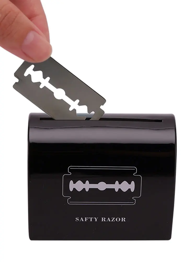 Barber Sharps Storage Box  Razor Blade Small Capacity Waste Collect Wast Hairdresser Waste Cutting