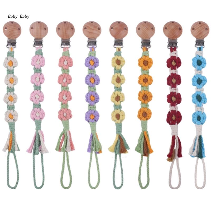 Q81A Soother Pacifier Chain Holder Clips BPA Free Baby Dummy Chain for Teether Toy