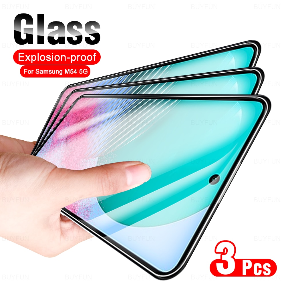 3Pcs For Samsung Galaxy M54 5G Tempered Glass Sumsung M 54 54M SamsungM54 6.7'' SM-M546B 9H Screen Protecto For Samsun