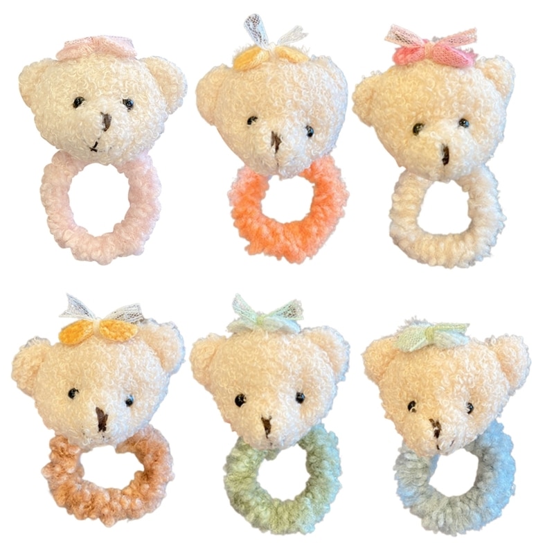 Hair Scrunchie Elastic Ties Plush Soft Hair Band Ponytail Holder Fashionable Hair Accessories for Girls Women Teen