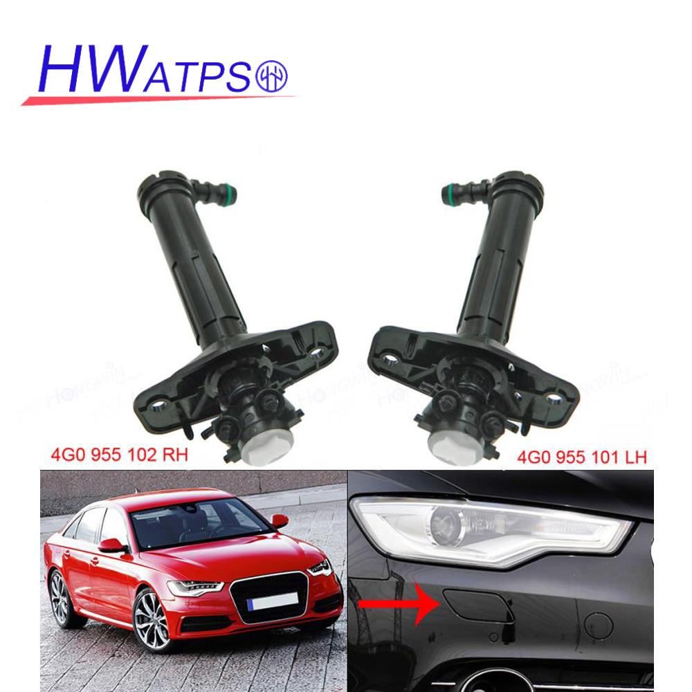 Front Bumper Headlight Lamp Washer Spray Nozzle Cylinder Jet 4G0955101(LH) 4G0955102(RH) For Audi A6 Quattro S6 4G0955101B