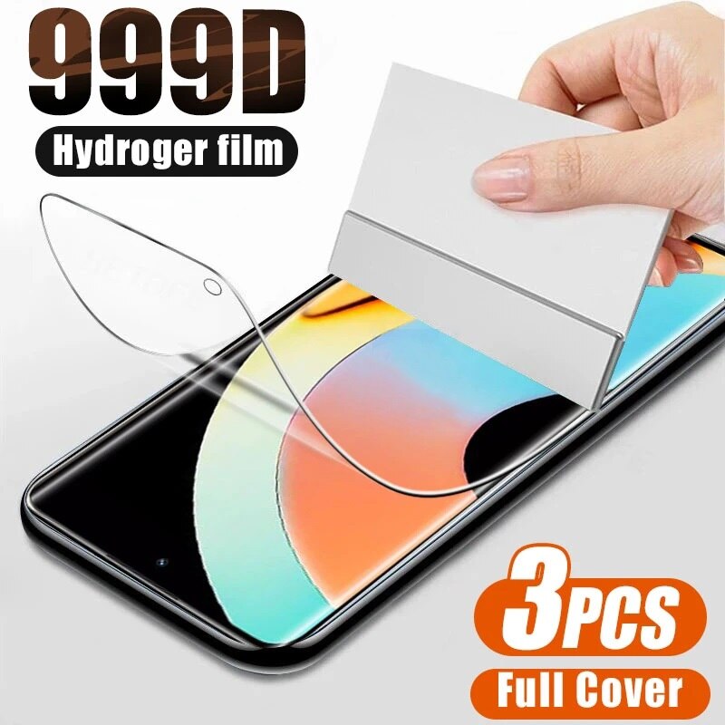 3PCS For Realme 10T 5G Hydrogel Film Full Cover Screen Protector Film For Realme 10 Pro Plus 10s 9 Pro Plus 9i Film
