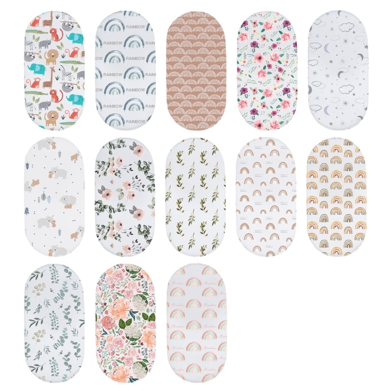Diaper Changing Pad Cover Carrycots Mattress Sheet Baby Fitted Bassinet Sheets H37A