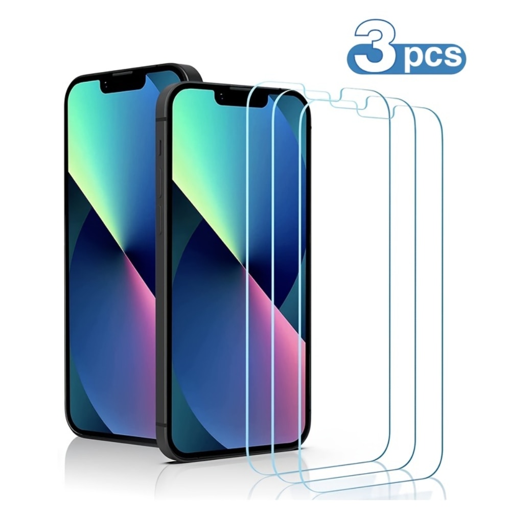 3PCS Screen Protector For IPhone 14 13 12 11 Pro XR X XS Max Film Tempered Glass For IPhone 14 Plus 12 Pro Max 7 8 Glass