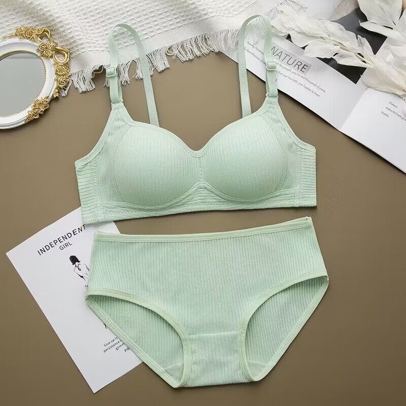 Teenage Girls Underwear Bra Sets Kids Lingerie Undergarments Puberty Girl Underwear Young Girls Panties and Bra Set 12-18T