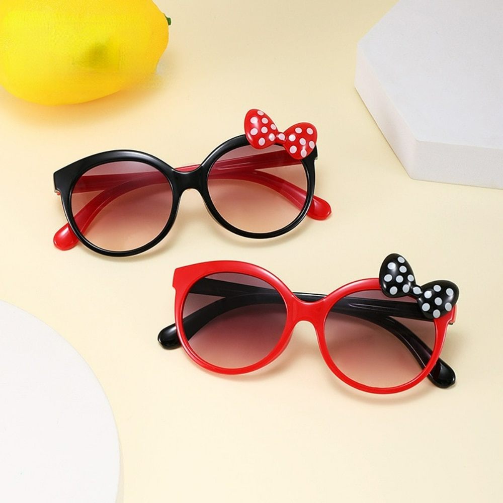 Fashion Cartoon Children's Sunglasses 2023 Cute Cartoon Multi-color Bow Sunglasses Sunshade Mirror Girls School Outing New 