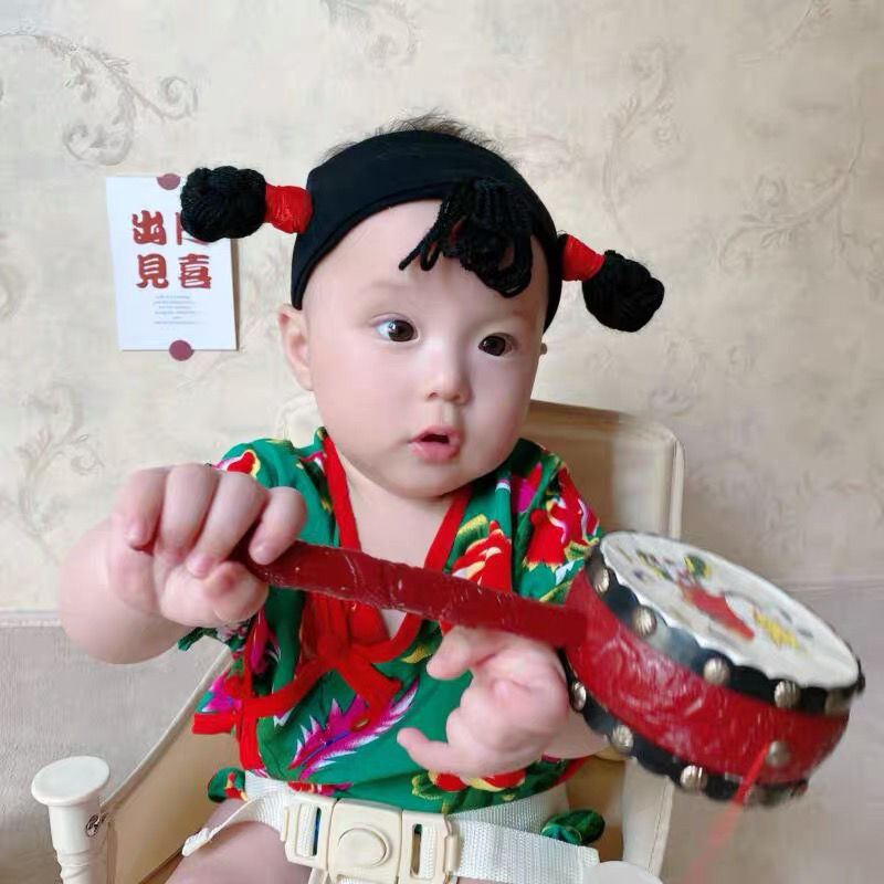 Toddler Props Baby Items Kids Wigs Baby Hair Accessories Fontanelle Headband for Children Girl Headdresses Boy Headwear Headband