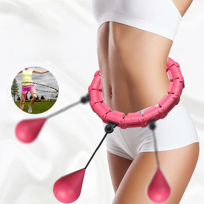 24 Sections Smart Sport Hoop Adjustable Thin Waist Massager Exercise Gym Circle Ring Fitness