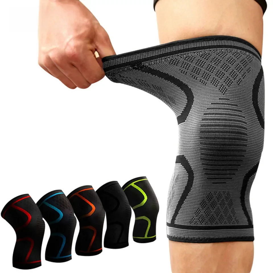 AOLIKES 1PCS Fitness Running Cycling Knee Support Braces Elastic Nylon Sport Compression Knee Pad