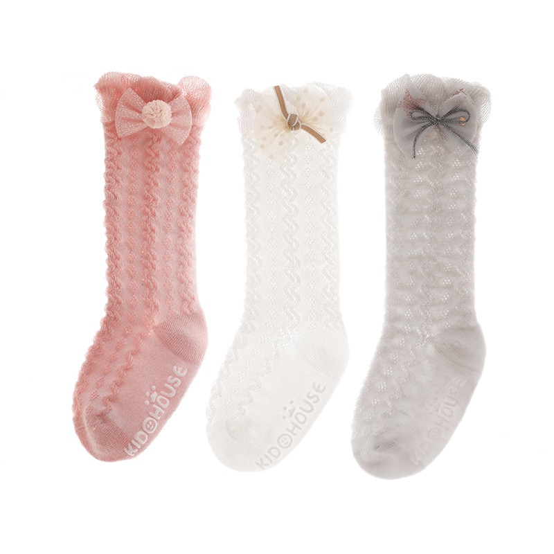 3 Pairs/Set New Summer Thin Newborn Baby Girls Boys Knee High Socks for Children Fashion Mesh Infant Kids Clothes Accessories