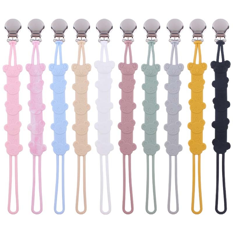 Silicone Baby Pacifier Clips Chain Nursing Chew Teether Teething Chains for Dummy Nipple Soother Chain Accessories