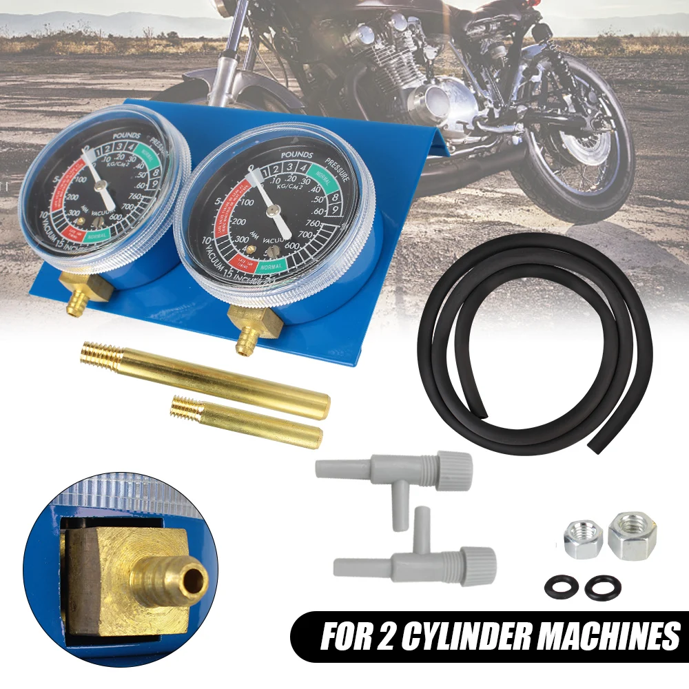 Motorcycle Test Cylinder Carburetor Synchronizer Tools Tester Vacuum Balancer Gauge Motorbike
