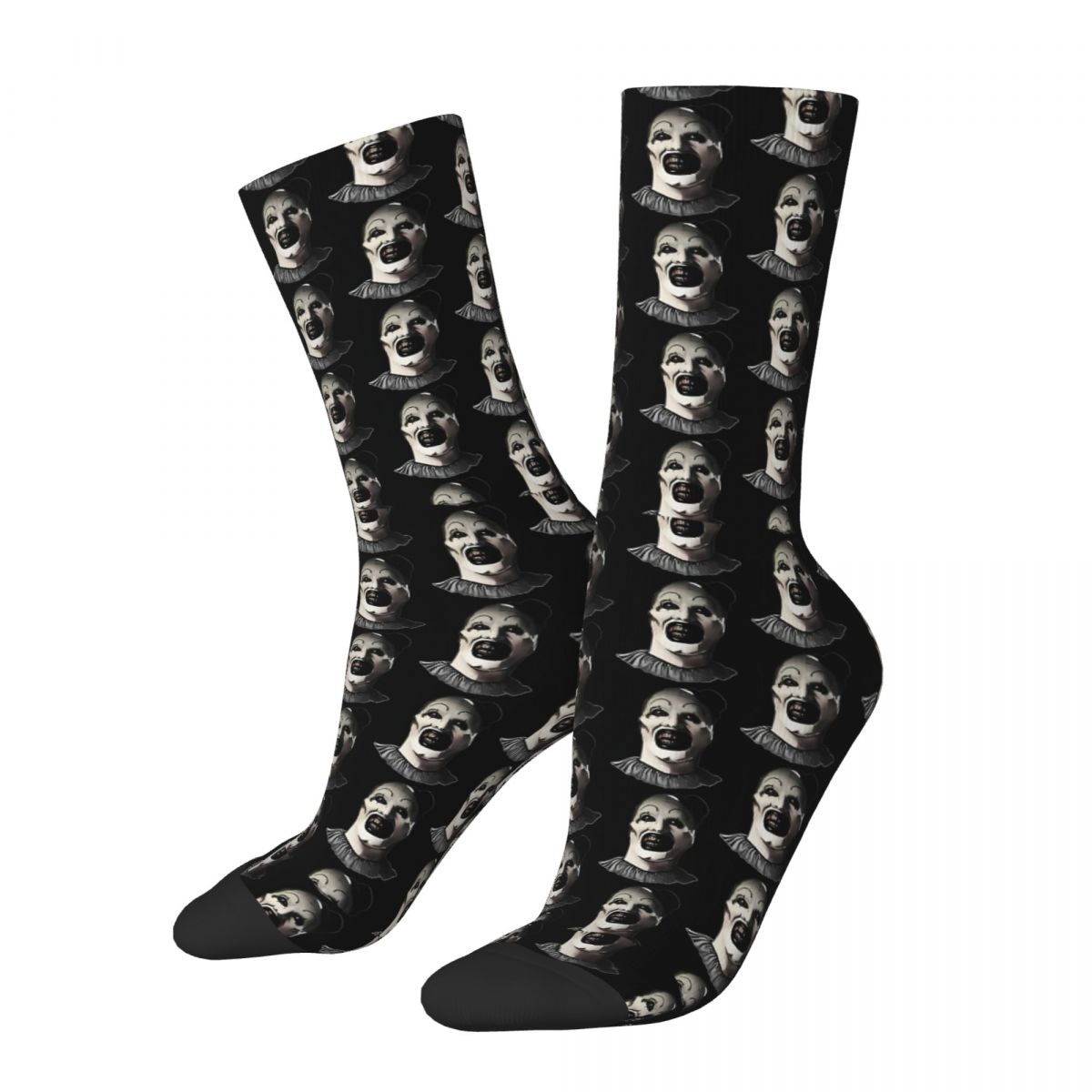 Vintage Casual Men's Socks Terrifier Horror Films Unisex Street Style Pattern Printed Funny Crew Sock Gift