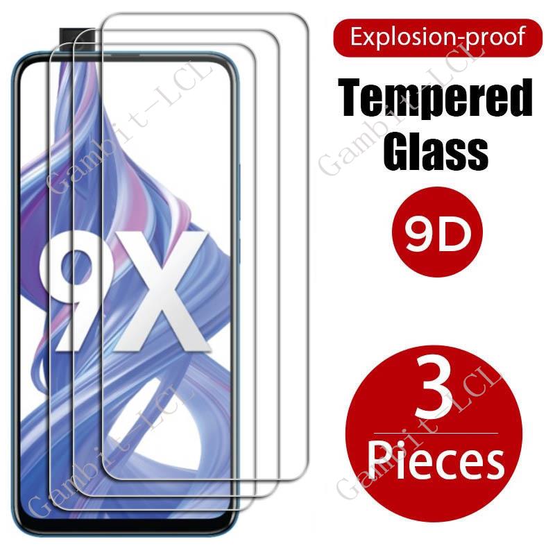3PCS For Honor 9X Pro Tempered Glass Protective On Honor9XPro Premium HLK-L41 L42 STK-LX1 6.59" Screen Protector Cover Film