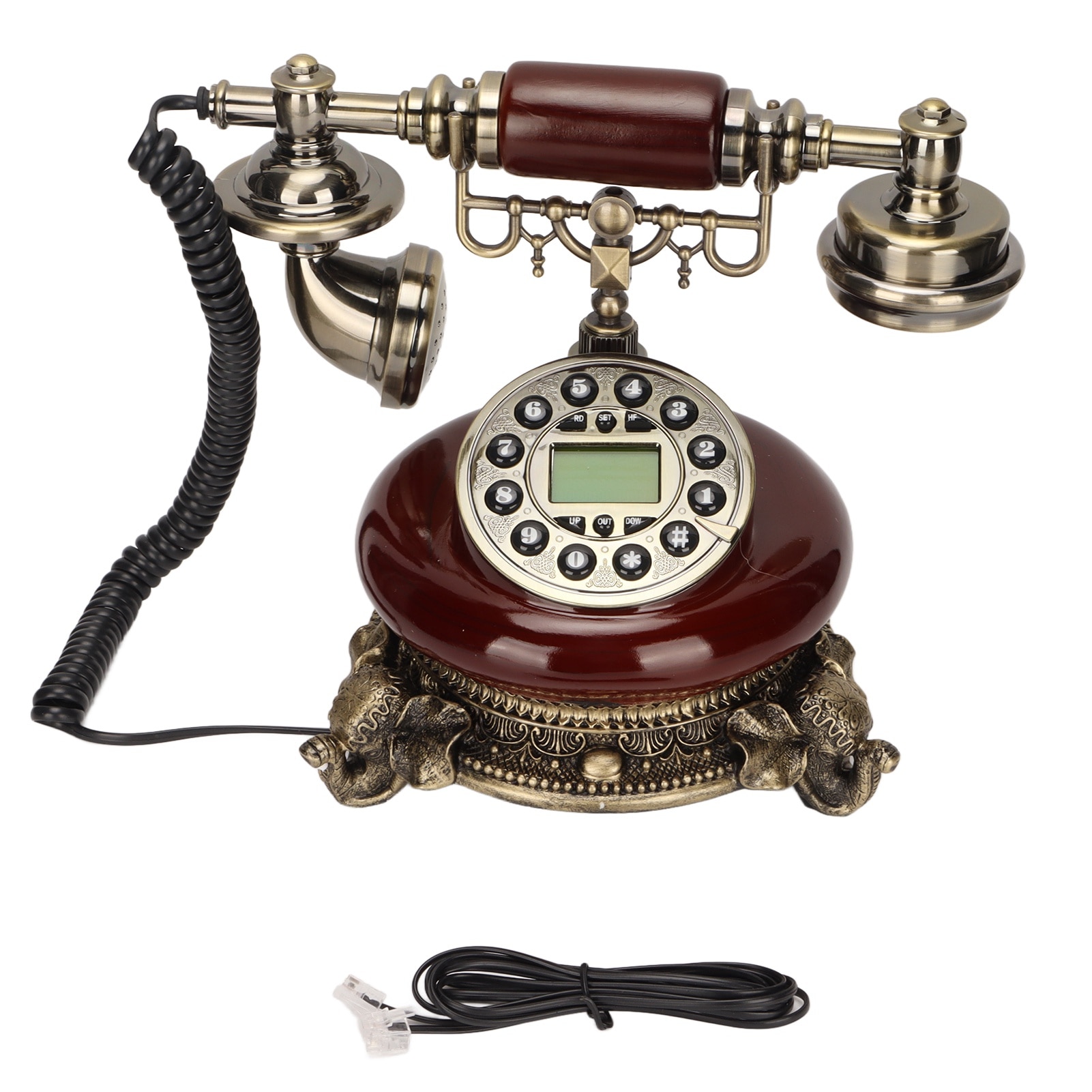 MS‑5401A European Style Retro Telephone Vintage Landline Telephone with FSK DTMF Systems for Home Office Cafe Decor