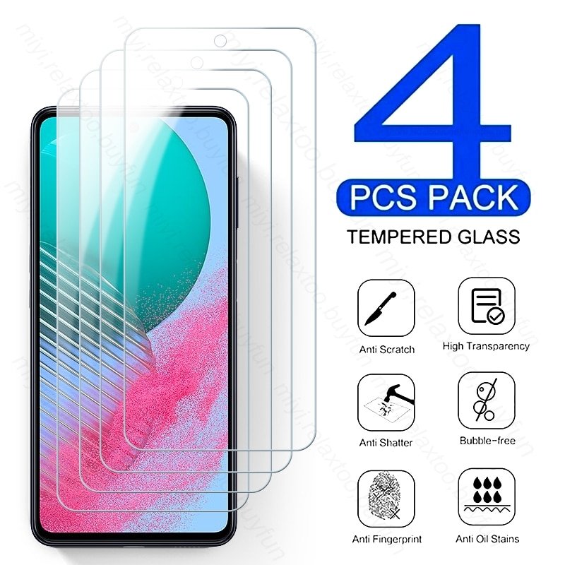 4PCS 9H Premium Tempered Glass For Samsung Galaxy M54 M 54 5G 2023 SM-M546B 6.7" Screen Protector Explosion-Proof HD Film C
