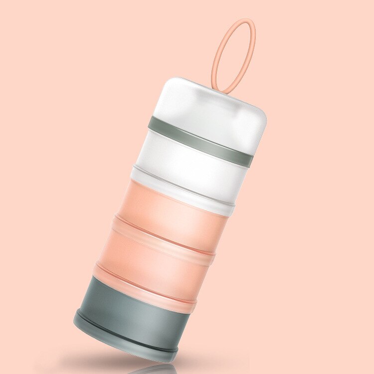 4 Layer Portable Baby Food Containers Infant Stackable Milk Powder Storage Formula Dispenser Box Toddler Kid Snacks Accessories