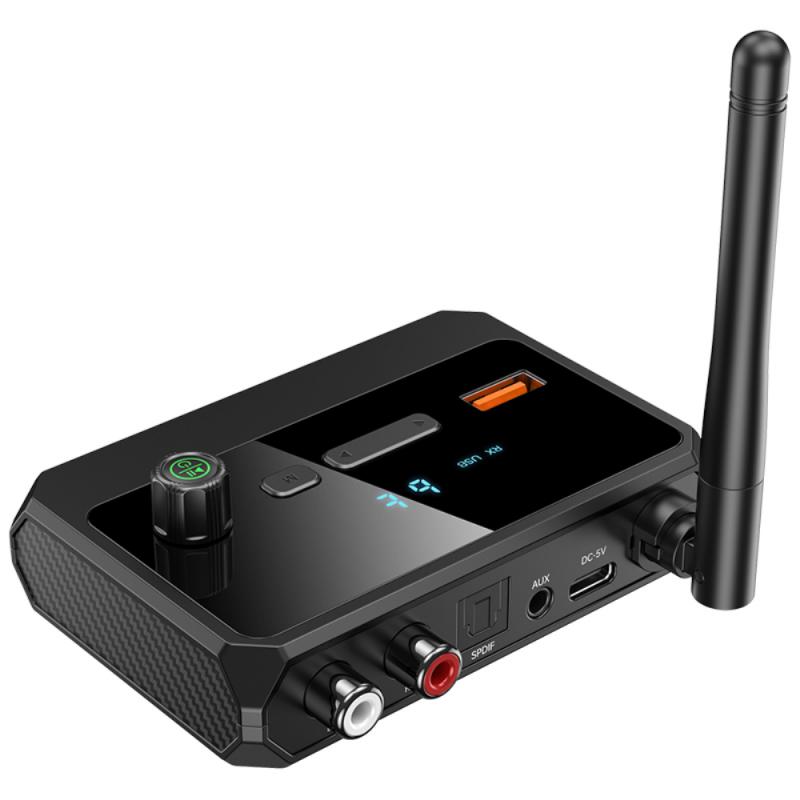 C36 Bluetooth-compatible Audio Transmitter Receiver Wireless Bluetooth-compatible Adapter Amplifier Support Optical U Disk RCA