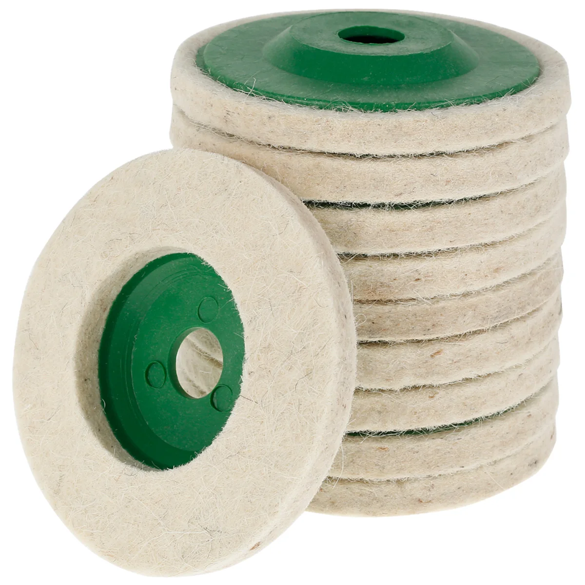 10 pcs Wool Polishing Wheel Buffing Pads Angle Grinder Wheel Felt Polishing Pad Disc Angle Grinder