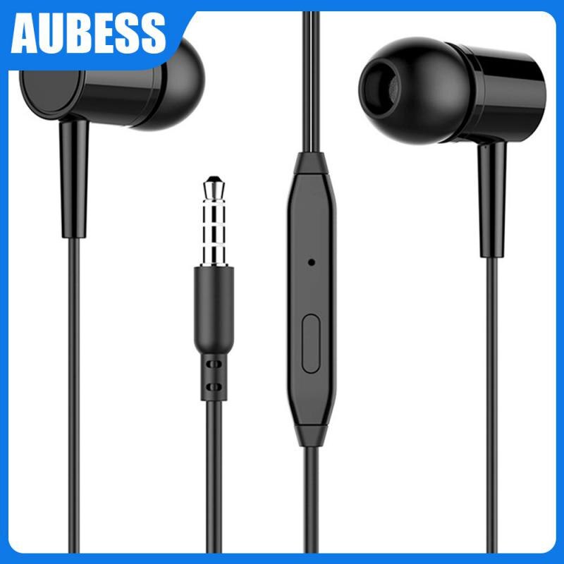High Quality In-ear Wired Earphone 3.5mm Earbuds 2 Color Optional Headset Built-in Microphone With Mic Earbuds In-ear