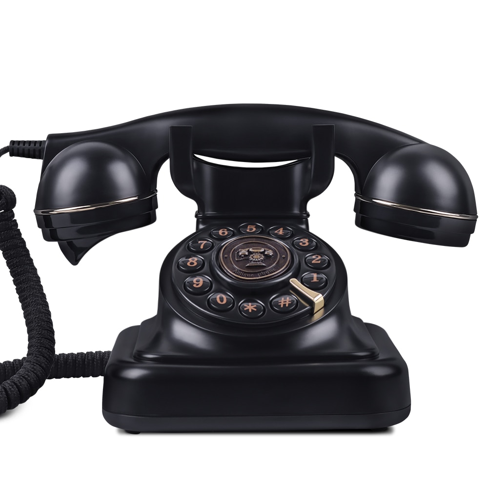 Wall-mounted Retro telephones for Home Office Hotel School Corded Single Line Basic Telephone for Seniors Landline phone