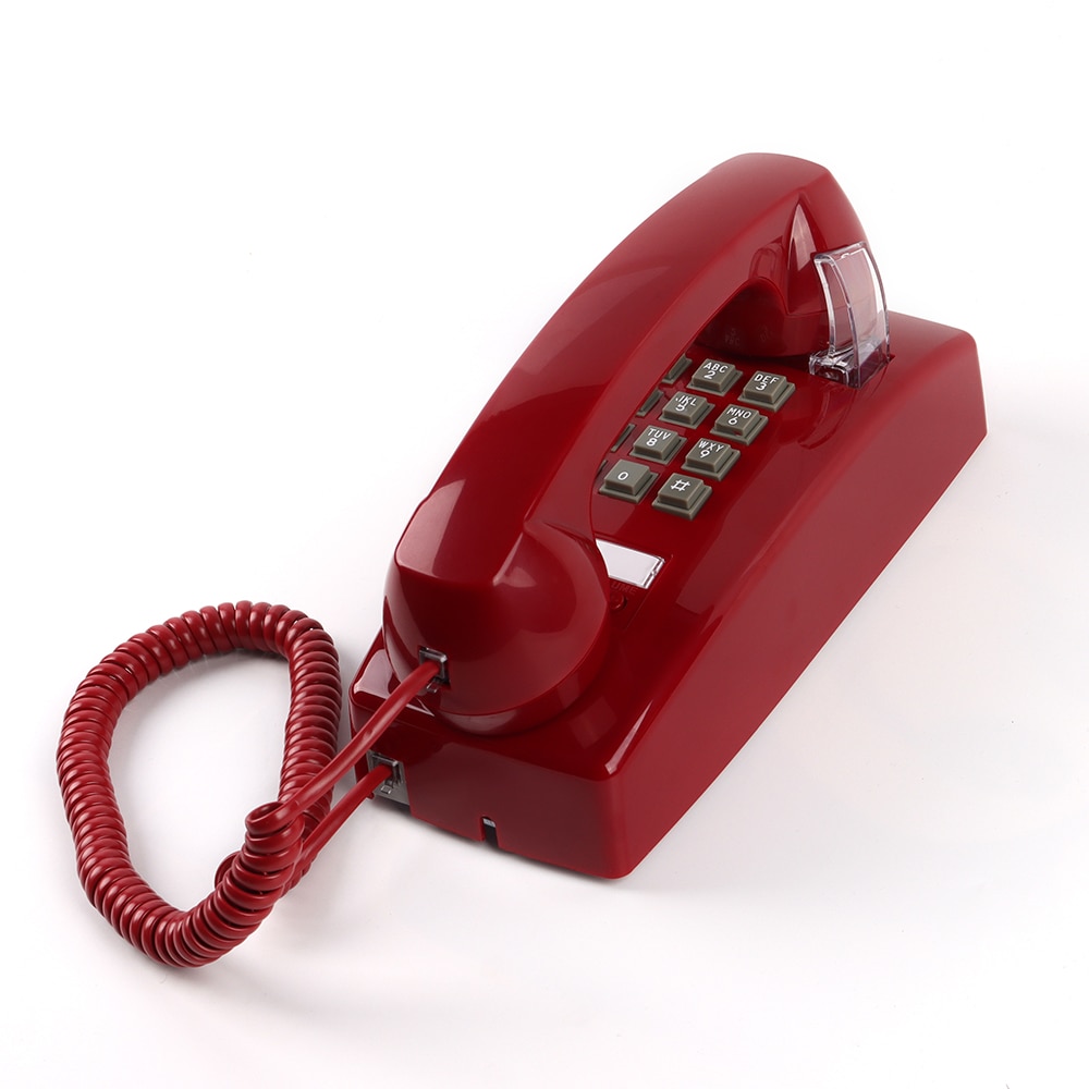 Wall-mounted telephones Landline Phones for Home Office Hotel School Corded Single Line Basic Telephone for Seniors Retro Phone