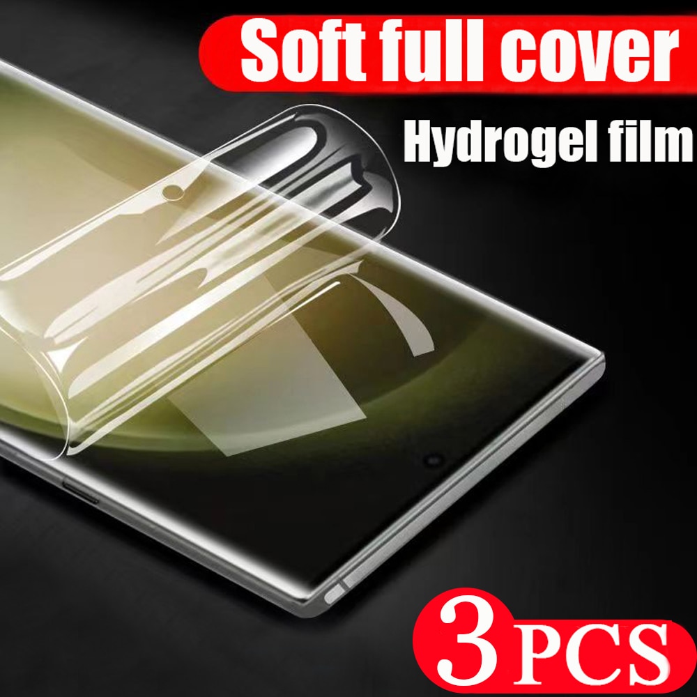 3Pcs Not Glass For Samsung Galaxy S21 S22 S23 S20 plus Ultra S10 lite Hydrogel protective film S10E phone screen protector cover