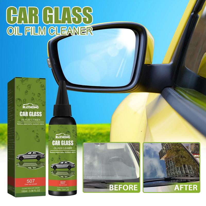 100ml Car Windshield Cleaner Exterior Window Cleaner Car Crystal Plating Spray Glass Oil Film Cleaner Car Glass Oil Film Remover