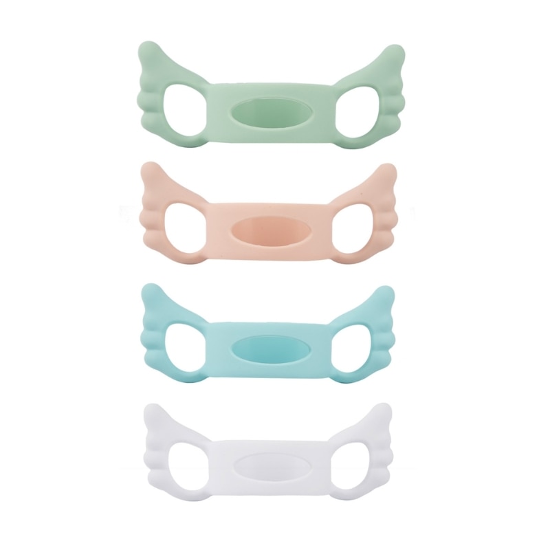 2023 New Baby Bottle Handle Square Shape Feeding Bottle Handle BPA Free Cute Wing Milk Bottle Handle for Hegen Wide Neck Bottles