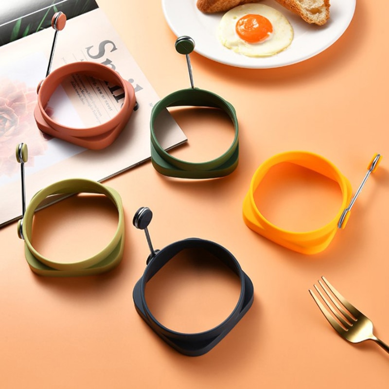 Egg Pancake Ring Nonstick Pancake Maker Mold Silicone Egg Cooker Fried Moulds